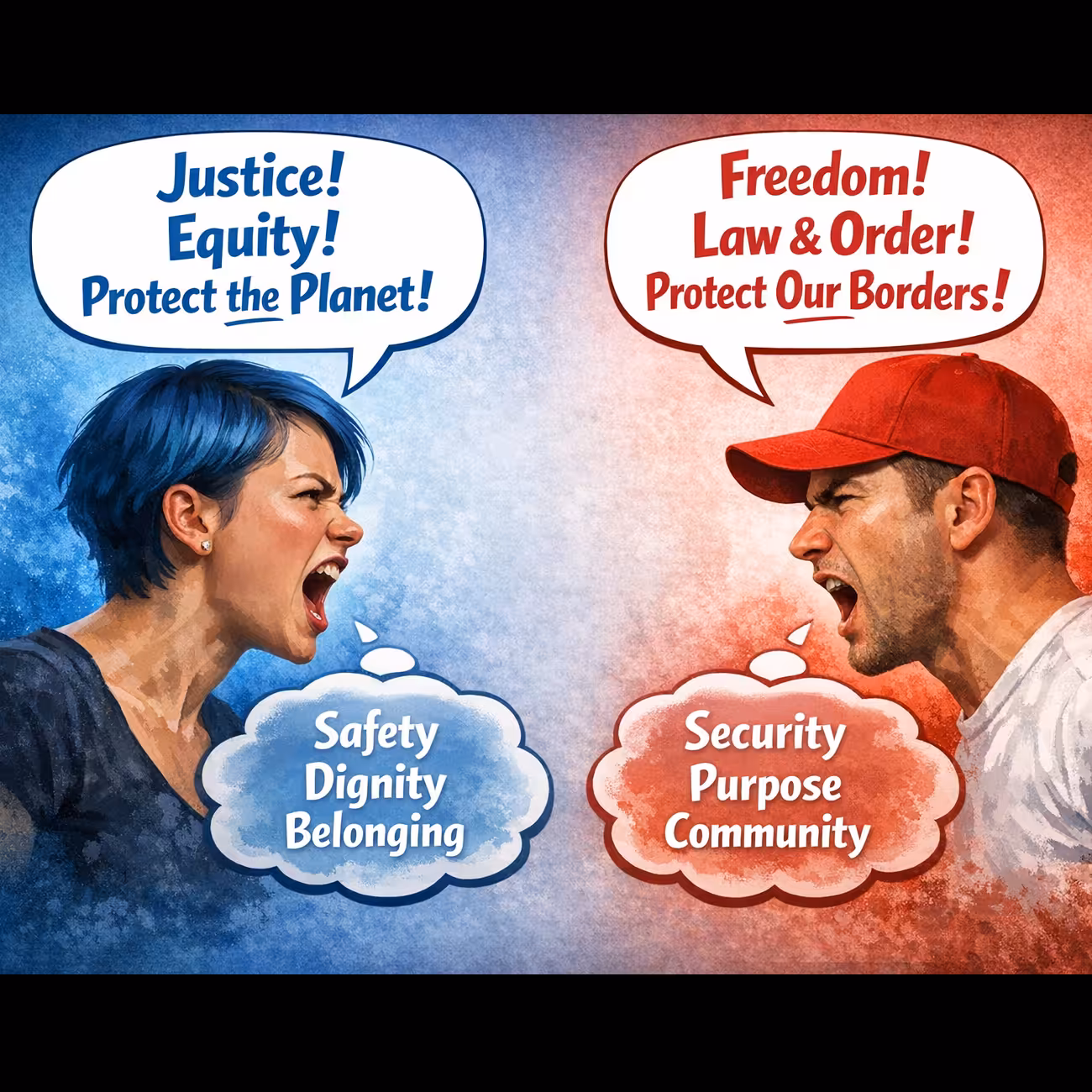 NVC as a Political Parsing Tool: Needs, Values, and Strategies Across Left and Right